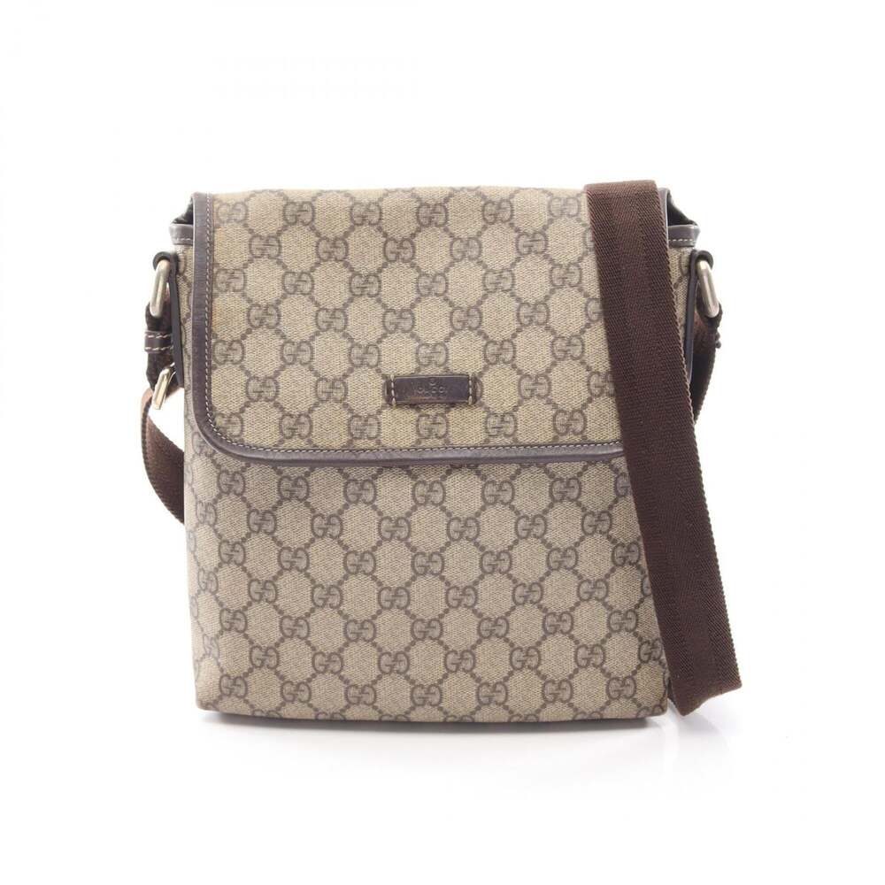 Gucci Flap Messenger Gg Coated Canvas #318804G55B